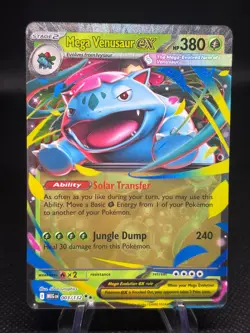 Mega Venusaur ex 003/132 Double Rare Full Art Pokemon Mega Evolution English - Image 1