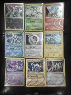 Pokemon TCG COMPLETE - LP LV100 Arceus AR Set 1-9 - Holo Ripple Foil - Image 1