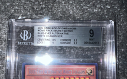 Yugioh 2020 Blue-Eyes Alternative White Dragon MVP1-ENS46 1st Secret Rare BGS 9 - Image 3