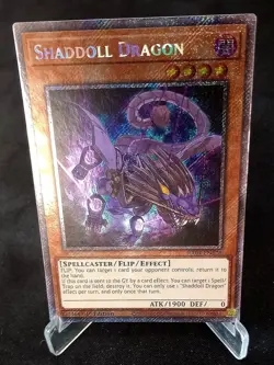 YuGiOh! Shaddoll Dragon RA04-EN228 Platinum Secret Rare - Near Mint/Mint - Image 1