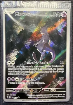 Pokemon TCG Mewtwo Scarlet and Violet 151 Black Star Promo Card 052 SEALED - Image 1