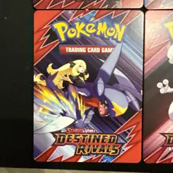 Destined Rivals Build Battle all 4 Trainer Tip Cards includes team rocket grunt. - Image 4