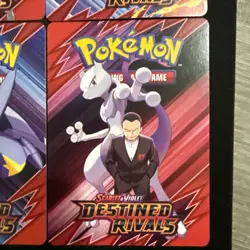 Destined Rivals Build Battle all 4 Trainer Tip Cards includes team rocket grunt. - Image 5