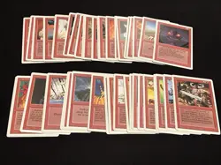 Mtg Revised Red Card Lot-45 Cards.Shivan Dragon,Goblin King.Cards Played - Image 1