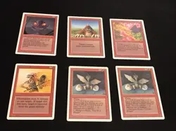 Mtg Revised Red Card Lot-45 Cards.Shivan Dragon,Goblin King.Cards Played - Image 2
