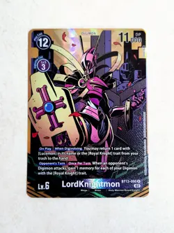 LordKnightmon BT13-090 Versus Royal Knights (Rare Alternate Art) Digimon Card - Image 2