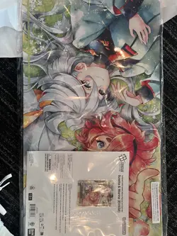 Gundam Card Game Suletta And Miorine Playmat with extra promos - Image 1