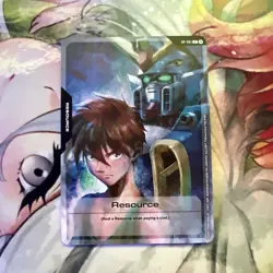 Gundam Card Game Suletta And Miorine Playmat with extra promos - Image 2