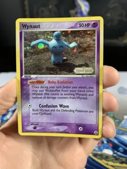 Pokemon Card Ex Legend Maker Wynaut 71/92 2006 Reverse Stamped Holo - Image 2