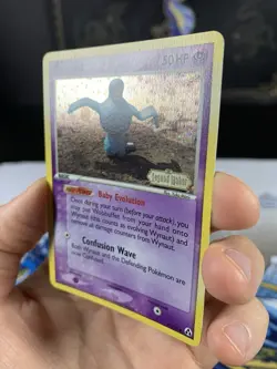 Pokemon Card Ex Legend Maker Wynaut 71/92 2006 Reverse Stamped Holo - Image 3
