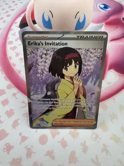 Erika's Invitation 196/165 Scarlet & Violet 151 Trainer Pokemon Card TCG NM - Image 1
