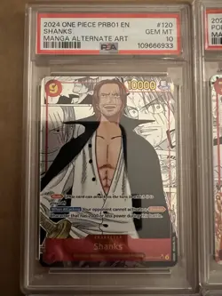 One Piece Manga PRB01 PSA 10 Sequential God Pack (10 Cards) - Image 2