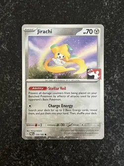 Jirachi Holo Pokemon Prize Pack Series 5 Promo Pokemon Card Play! Stamp 126/182 - Image 1