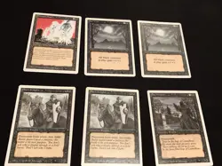 Mtg Revised Black Card Lot-52 Cards. Mind Twist,Demonic Tutor. Played Condition - Image 2
