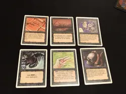 Mtg Revised Black Card Lot-52 Cards. Mind Twist,Demonic Tutor. Played Condition - Image 4