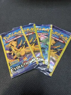 Pokemon XY Evolutions 3-Card Mini Packs - 4 Group Lot - Image 1