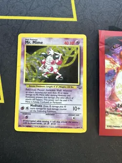 Pokemon Card Mr. Mime 6/64 Jungle Set Unlimited Holo Rare 309🔥MP🔥 - Image 1