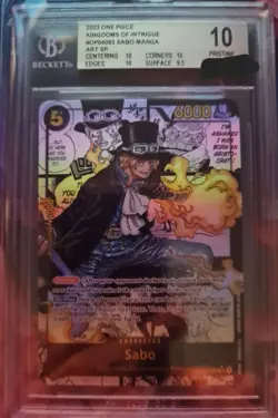 One Piece Card Game - Sabo - Manga Rare - BGS 10 Graded - OP04-083 - EN - Image 1