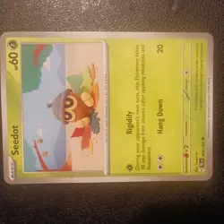 Seedot 003/162 NM / M - Asako Ito Crocheted Art - Temporal Forces Pokemon Card - Image 1