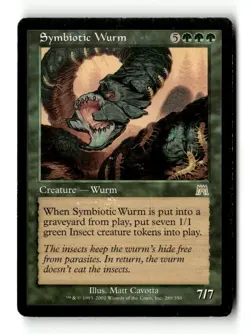 MTG | Symbiotic Wurm | Onslaught | Regular | Heavily Played | English - Image 1