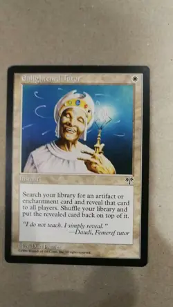 MTG Enlightened Tutor | Mirage Rare close to NM L2 - Image 1