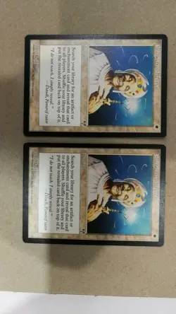 MTG Enlightened Tutor | Mirage Rare close to NM L2 - Image 2