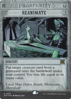 Reanimate R Outlaws of Thunder Junction: Breaking News 18 NM Foil - Image 1