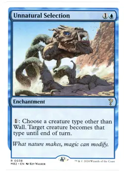 Unnatural Selection (White Border) - Mystery Booster 2 (MB2) MTG - NM/M - Image 1