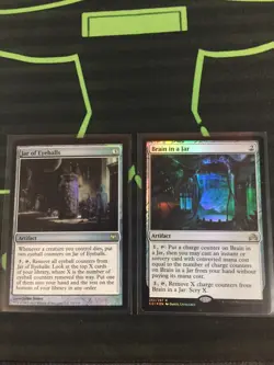MTG Magic The Gathering Brain In A Jar / Jar Of Eyeballs Foil Artifact Commander - Image 1