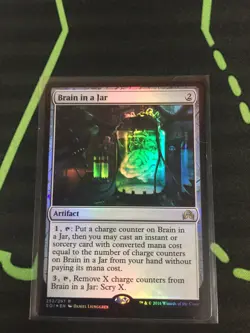 MTG Magic The Gathering Brain In A Jar / Jar Of Eyeballs Foil Artifact Commander - Image 2