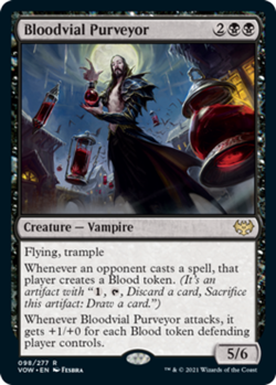 x1 Bloodvial Purveyor - Foil R MTG Innistrad: Crimson Vow M/NM, English - Image 1