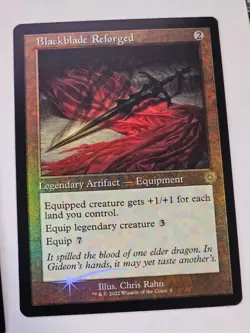 MTG - Blackblade Reforged FOIL RETRO FRAME - Brother's War Artifacts - Image 1