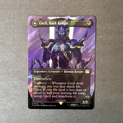 Magic the Gathering Final Fantasy Cecil, Dark Knight Borderless Surge Foil 0525 - Image 1