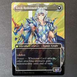 Magic the Gathering Final Fantasy Cecil, Dark Knight Borderless Surge Foil 0525 - Image 2