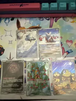 Pokemon Mega evolution Illustration Rare Lot Of 5 - Image 1