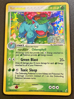 Venusaur 28/100 EX Crystal Guardians Pokemon Card Reverse Holo Foil Rare MP - Image 1