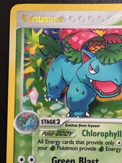 Venusaur 28/100 EX Crystal Guardians Pokemon Card Reverse Holo Foil Rare MP - Image 3