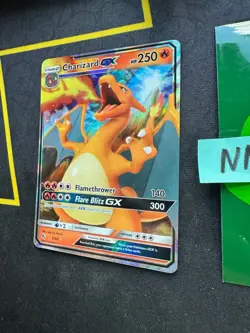 Pokemon Card Charizard GX Sun and Moon Hidden Fates 9/68 296 💎NM💎 - Image 4