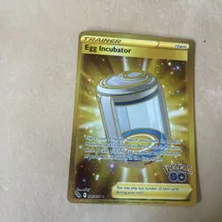 Egg Incubator 087/078 Pokemon GO 2022 Pokemon Card Secret Rare Full Art Holo Min - Image 1