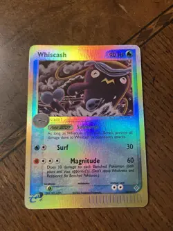 Pokemon TCG Whiscash Reverse Holo EX Dragon Vintage E Series Card 48/97 - Image 1
