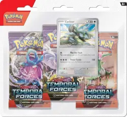 POKEMON TCG Scarlet & Violet Temporal Forces Three Booster Blister - Image 1
