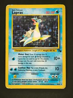 Pokemon TCG Lapras 10/62 Fossil Set Rare ( Holo ) | ENG - Image 1