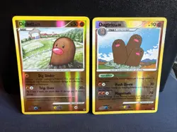 Diglett 72/127 Dugtrio 24/127 Reverse Holo Pokemon Platinum - Image 1