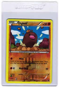 Pokemon XY Base Set Diglett #58/146 LP Common,Reverse Holo - Image 1