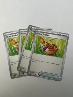 Pokemon : 4X SCARLET VIOLET PICNIC BASKET 184/198 UNCOMMON PLAYSET - Image 1