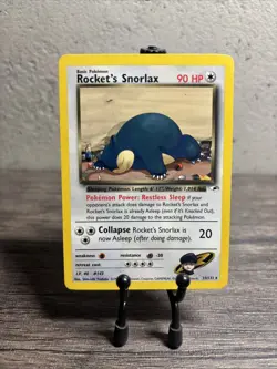 Rocket's Snorlax 033/132 Gym Heroes Regular Rare-Pokemon TCG-Fast Shipping-LP!! - Image 1