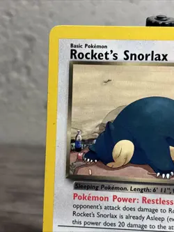 Rocket's Snorlax 033/132 Gym Heroes Regular Rare-Pokemon TCG-Fast Shipping-LP!! - Image 2