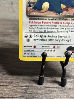 Rocket's Snorlax 033/132 Gym Heroes Regular Rare-Pokemon TCG-Fast Shipping-LP!! - Image 4