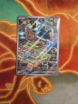 PRE-RELEASE Rotom 197/182 Destined Rivals Illustration Rare IR NM Pokemon TCG - Image 1