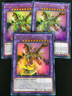 YUGIOH STARVING VENOM PREDAPOWER FUSION DRAGON DIFO-EN036 1ST ULTRA X3 (NM) - Image 1